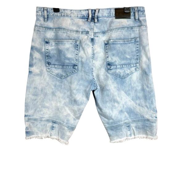 SMOKE RISE for BUCKLE Roxy Blue Stretch Shorts in Light Blue Men's 42 Waist - Picture 3 of 14